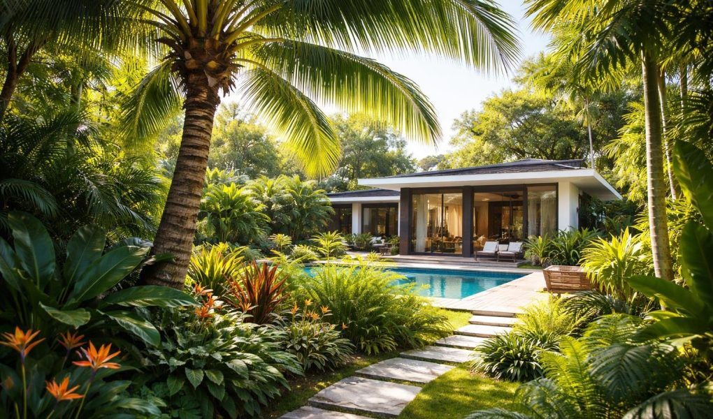 jardin-tropical-palmier-maison-moderne
