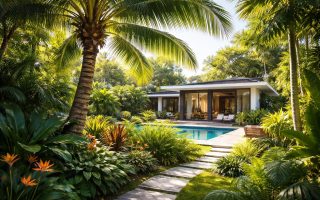 jardin-tropical-palmier-maison-moderne