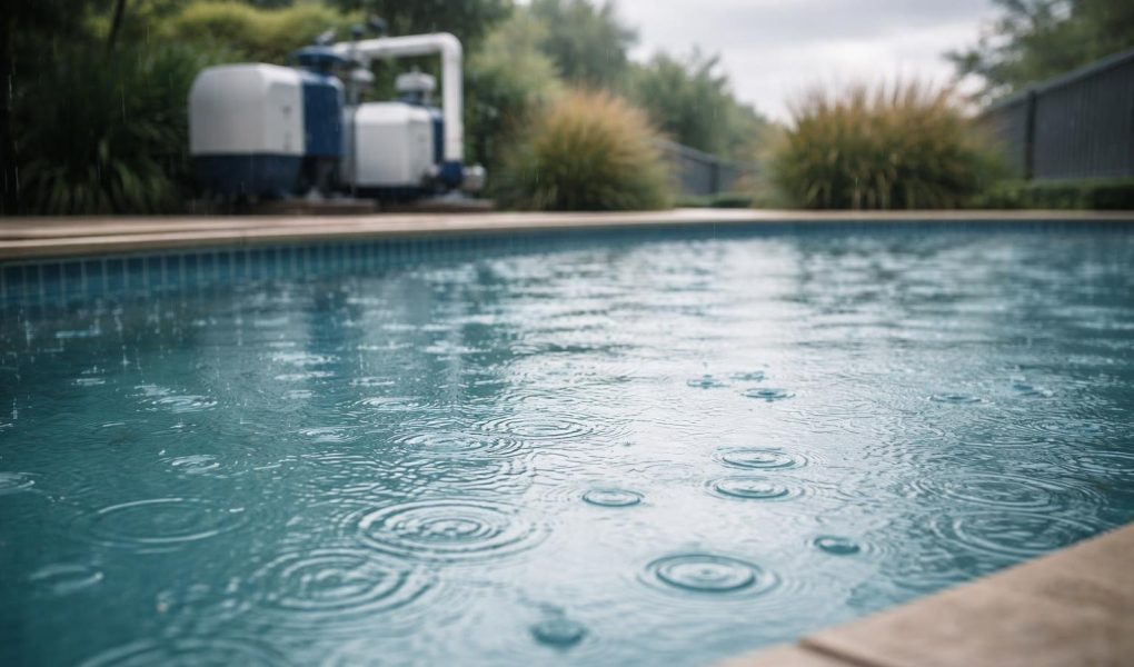 piscine-pluie-ondulations-pompe-nuages