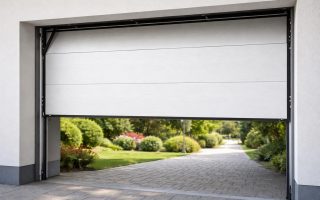 porte-garage-mouvement-allee-pavee-jardin