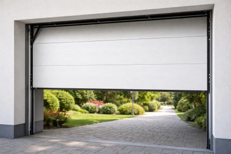 porte-garage-mouvement-allee-pavee-jardin