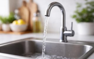 evier-moderne-robinet-eau-coulante