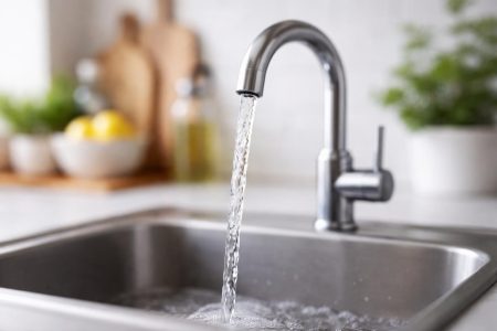 evier-moderne-robinet-eau-coulante