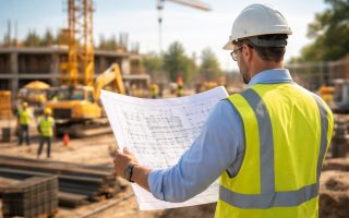 architecte-plans-chantier-machines-ouvriers