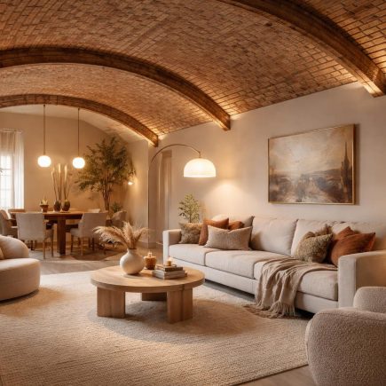 plafond-brique-salon-contemporain-elegant