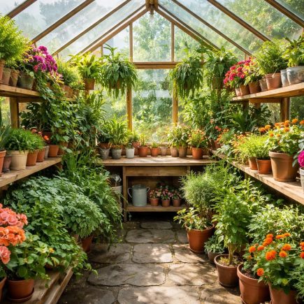 serre-plantes-fleurs-etageres-verre